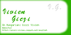 vivien giczi business card